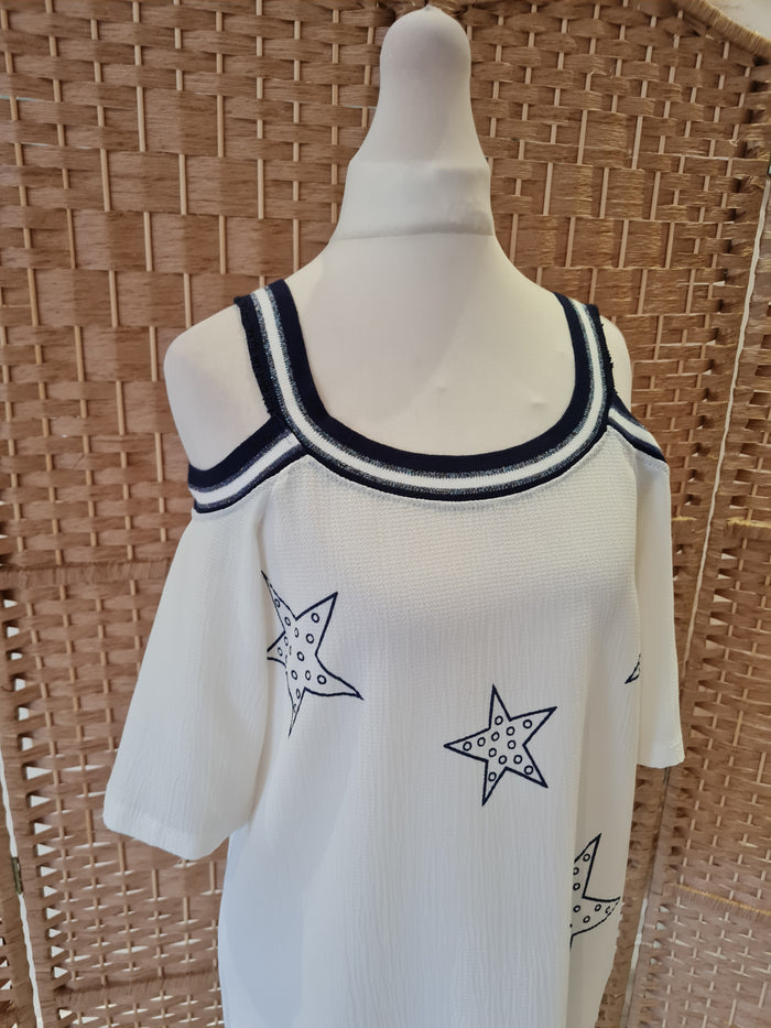 Cannella Star Print Top Medium