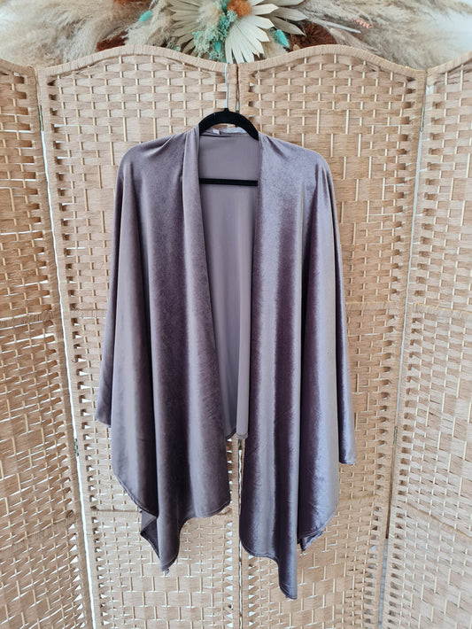 Carmen cape in taupe one size