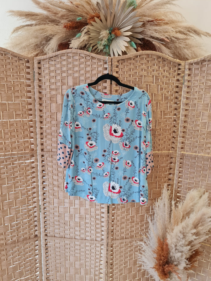 Caroline Donnelly Blue poppy top 10