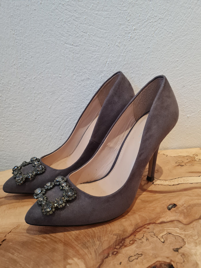 Carvela Grey Lotty Heels 5