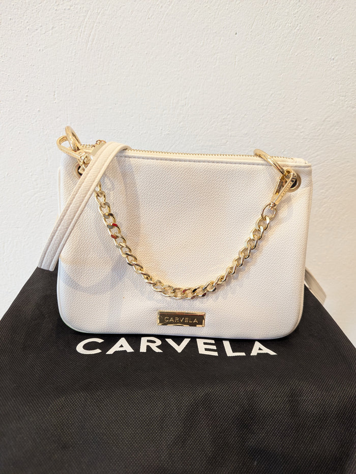 Carvela white crossbody bag