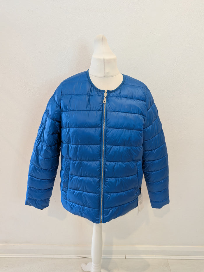 CC Heart Blue/Black Reversible Puffa 14 RRP £99