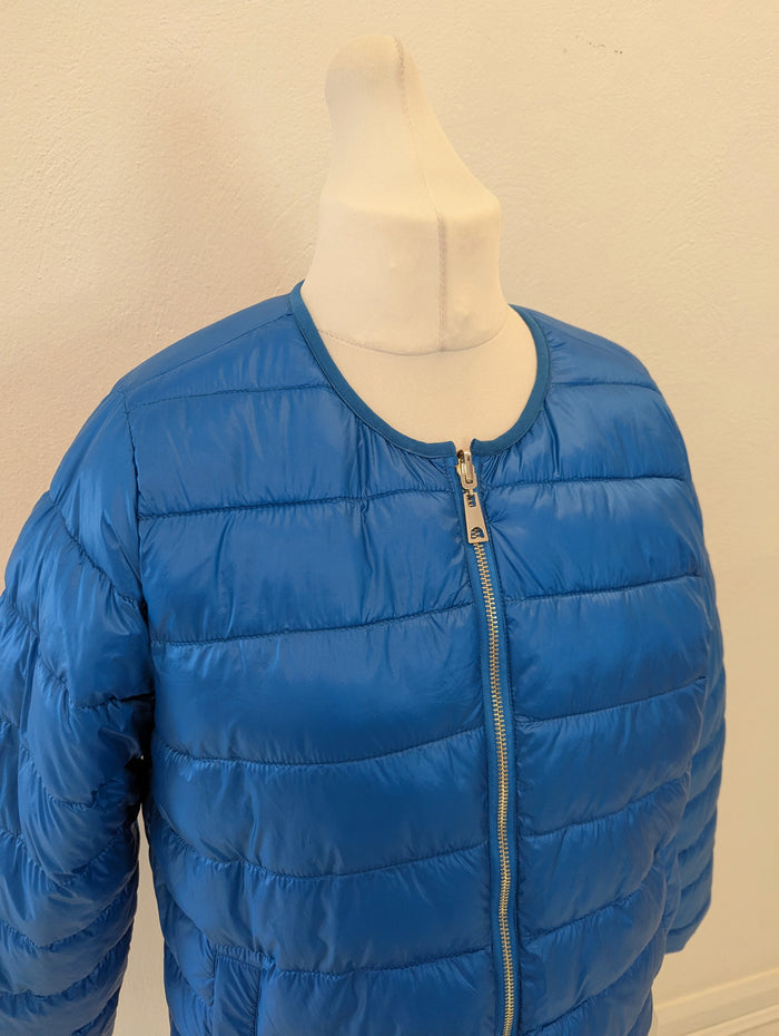 CC Heart Blue/Black Reversible Puffa 14 RRP £99