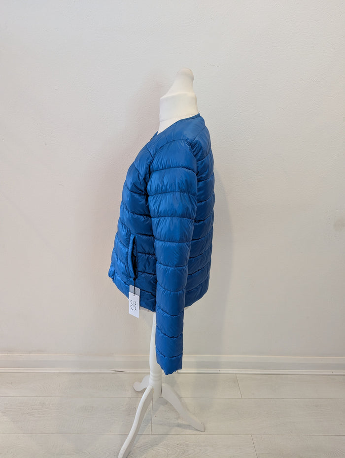 CC Heart Blue/Black Reversible Puffa 14 RRP £99