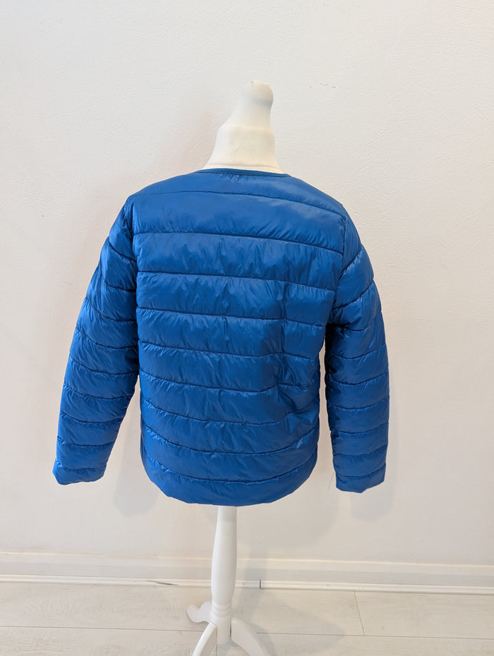 CC Heart Blue/Black Reversible Puffa 14 RRP £99