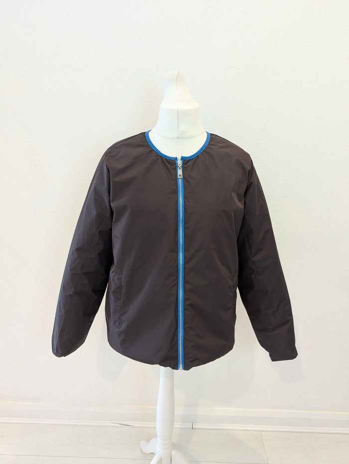 CC Heart Blue/Black Reversible Puffa 14 RRP £99