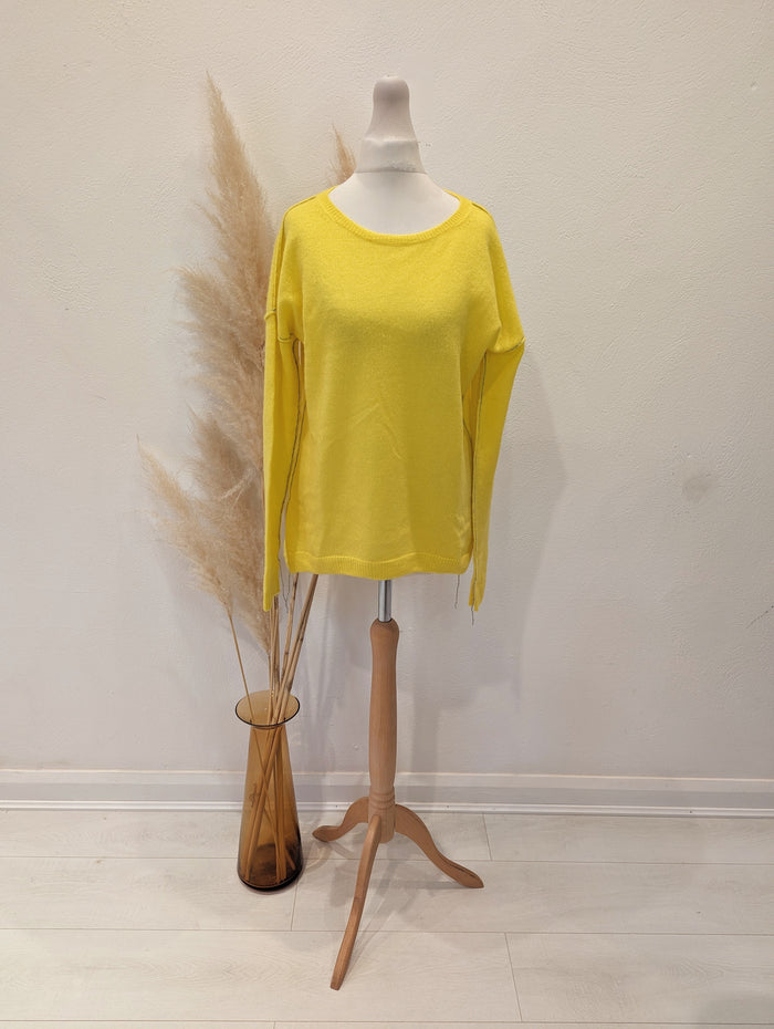 Charli Cashmere Yellow Jumper XS
