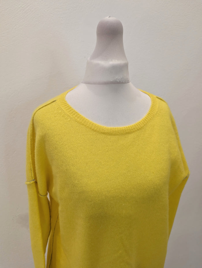 Charli Cashmere Yellow Jumper XS