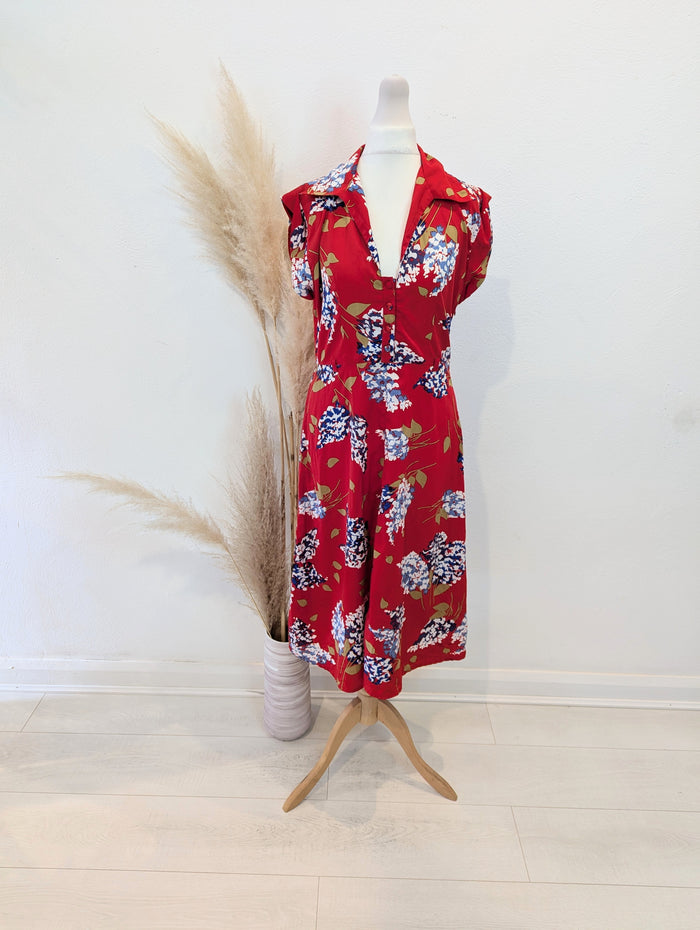Chelsea Girl Red Floral Dress 10