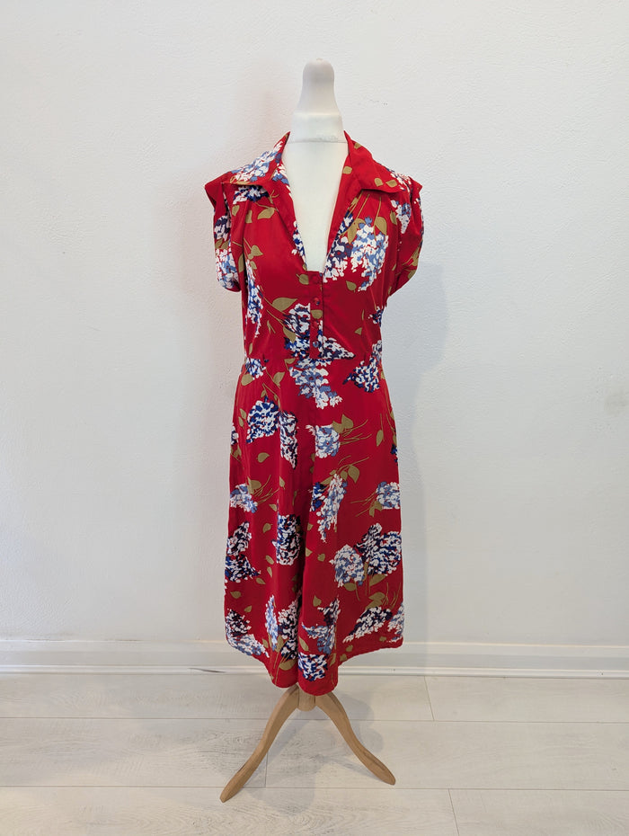 Chelsea Girl Red Floral Dress 10