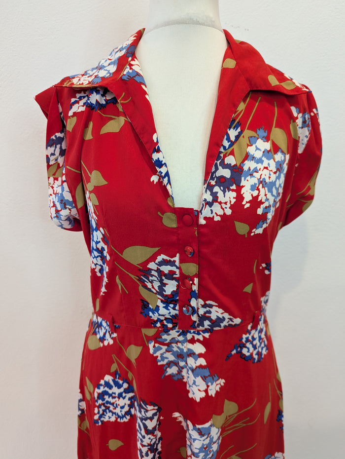 Chelsea Girl Red Floral Dress 10