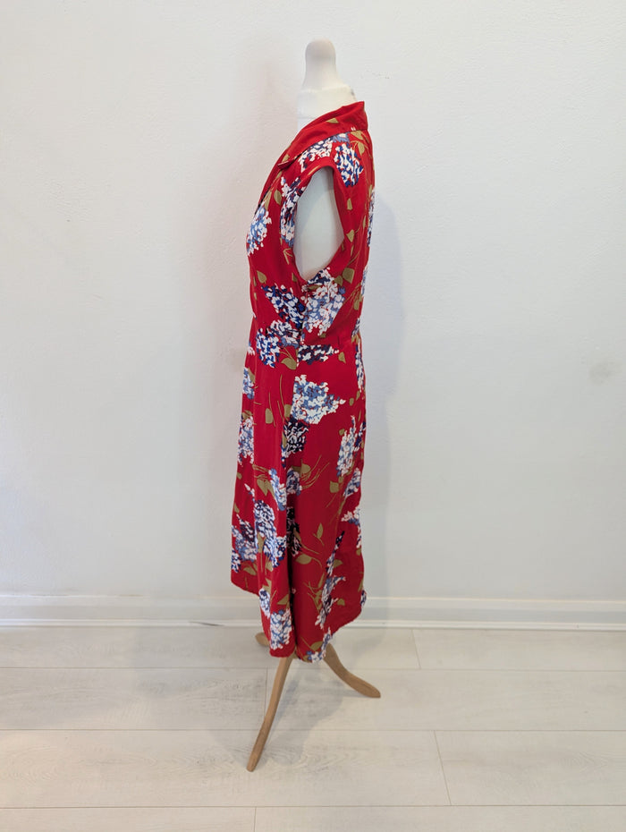 Chelsea Girl Red Floral Dress 10