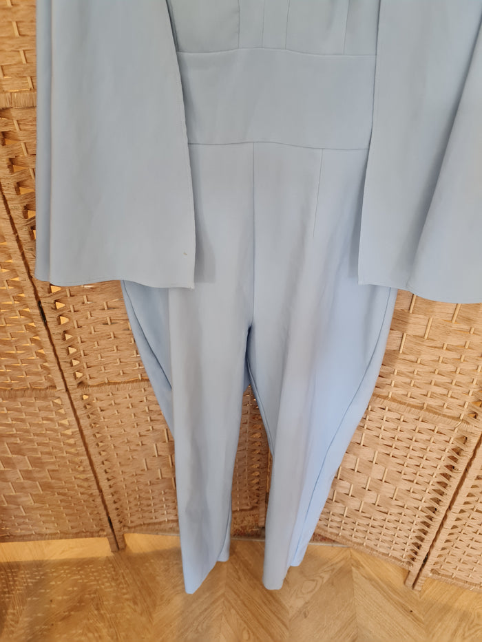 ChiChi Blue Cape Jumpsuit 16