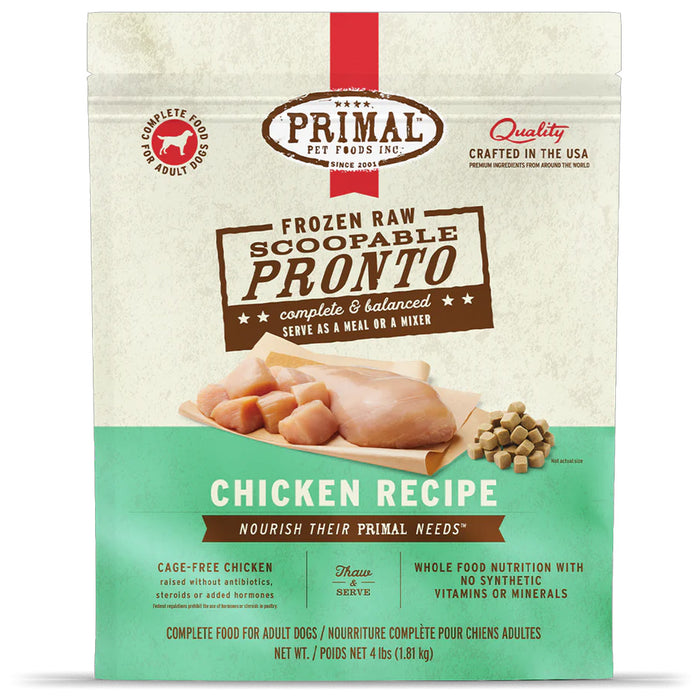 Chicken Pronto Frozen Raw for Dogs 4lb