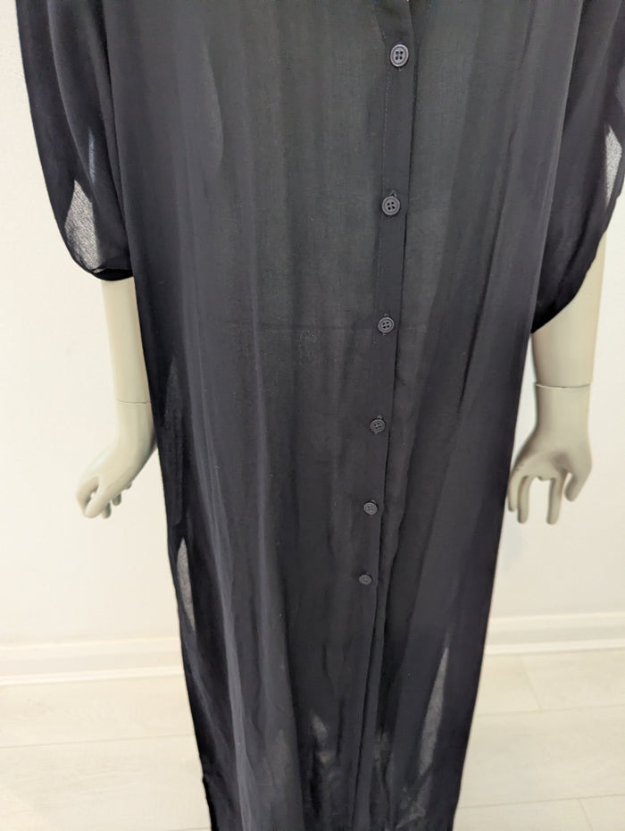 Ckontova black maxi coverup One Size NWT RRP £102