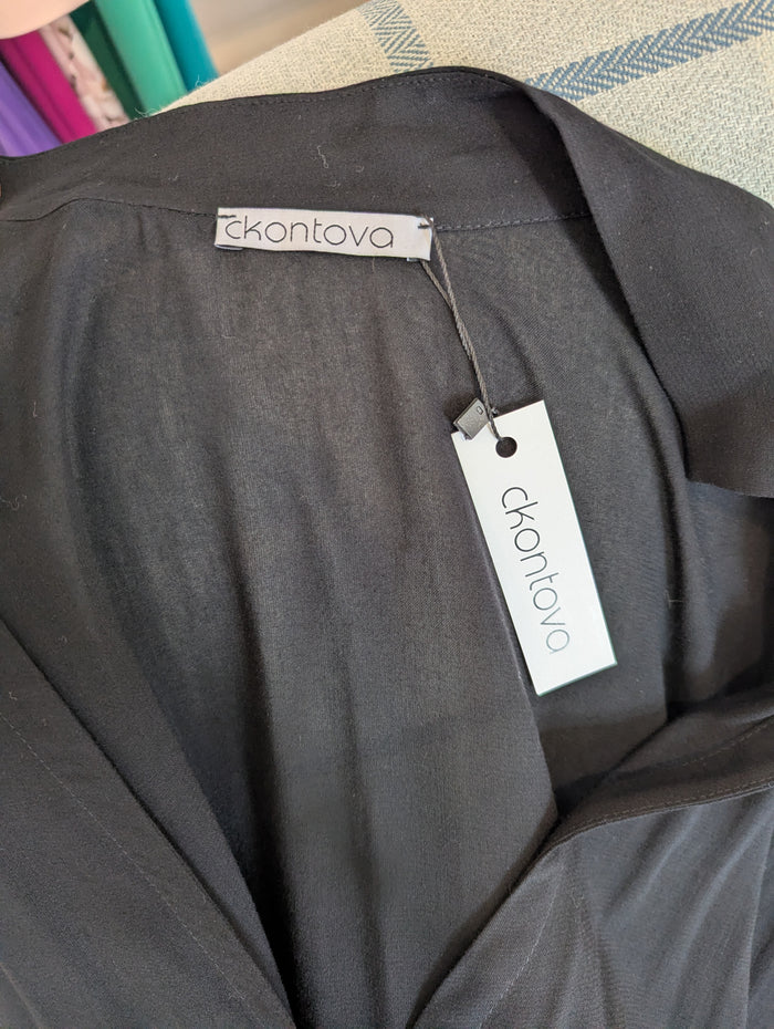 Ckontova black maxi coverup One Size NWT RRP £102