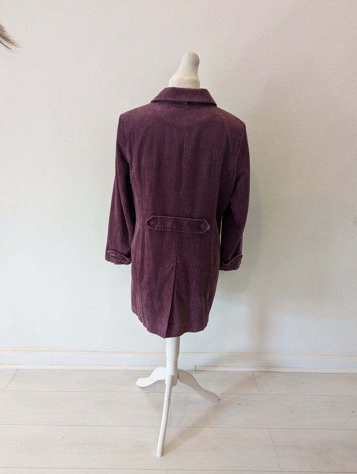 Classic Purple Cord Coat 16
