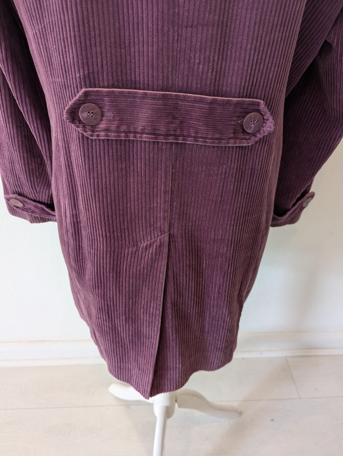 Classic Purple Cord Coat 16