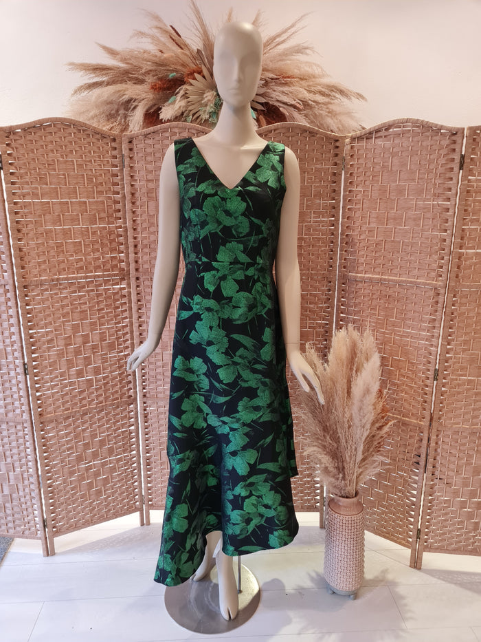 Closet Green Floral Dress 14