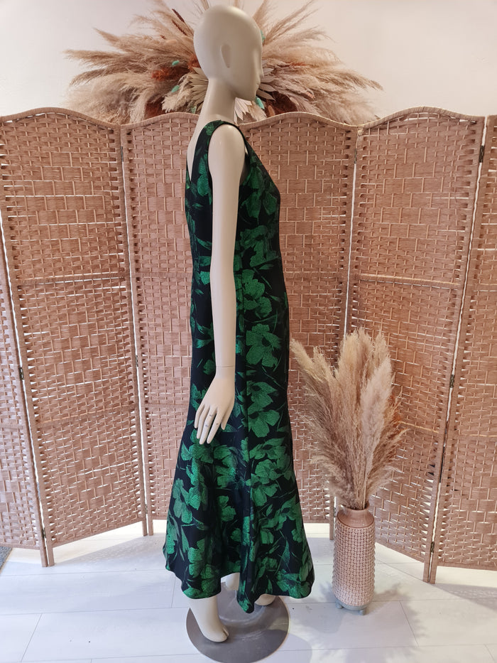 Closet Green Floral Dress 14