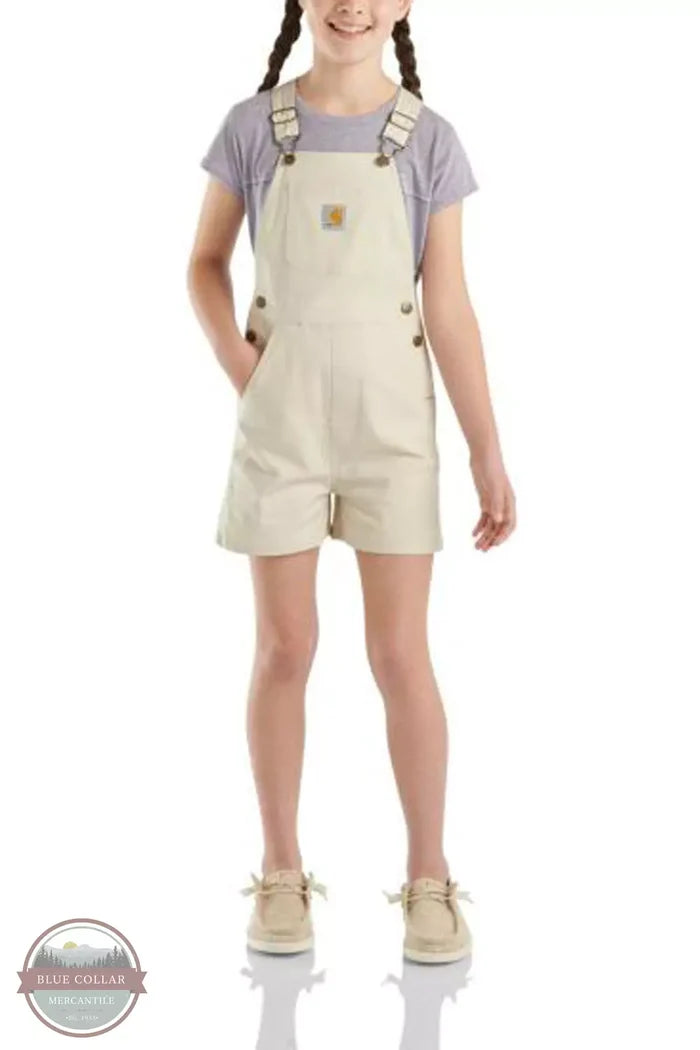 Carhartt CM9745-T72 Loose Fit Canvas Shortall Front View