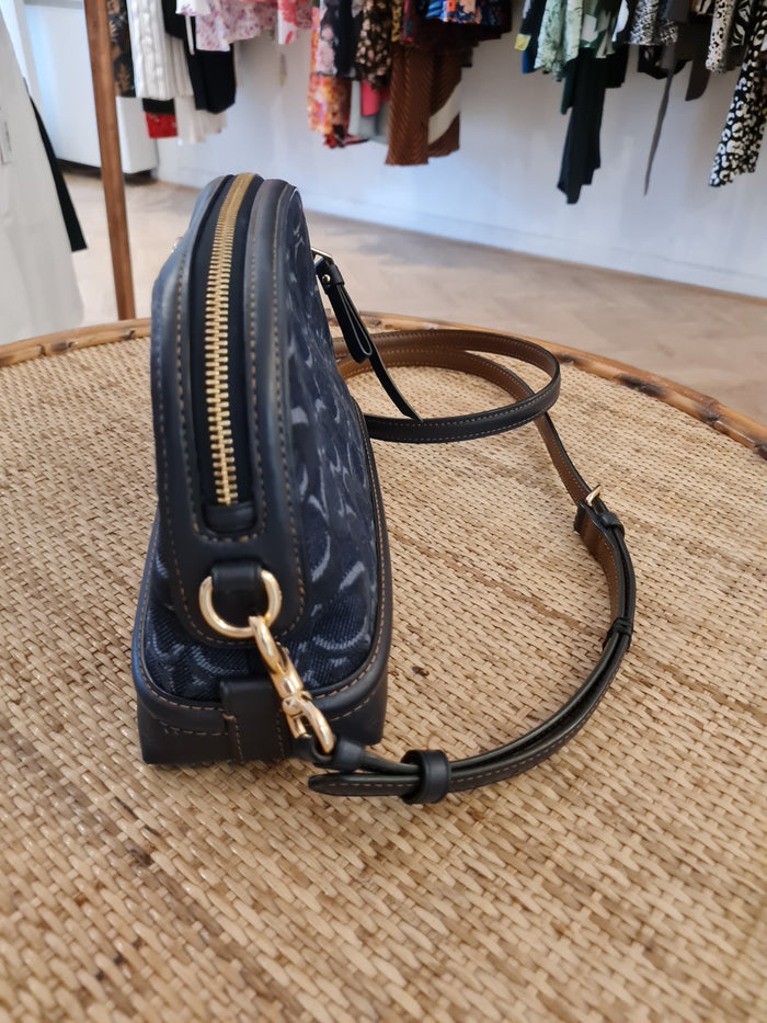 Coach Navy Denim Cross Body Bag