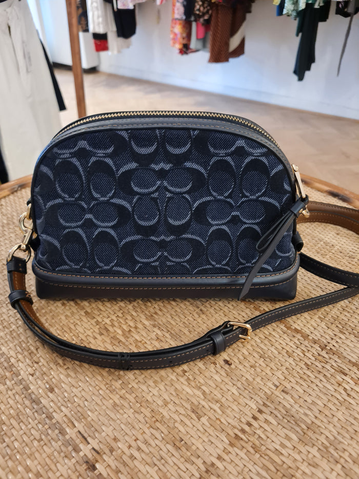 Coach Navy Denim Cross Body Bag