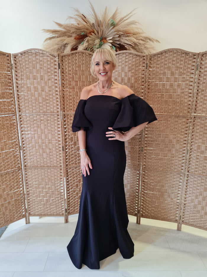 Coast black full length dress 8