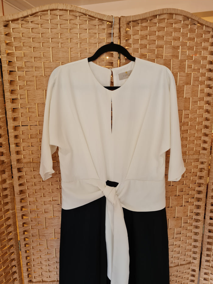 Coast Black & White Jumpsuit Size 14