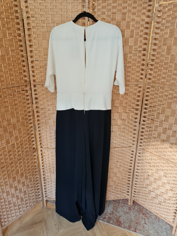 Coast Black & White Jumpsuit Size 14
