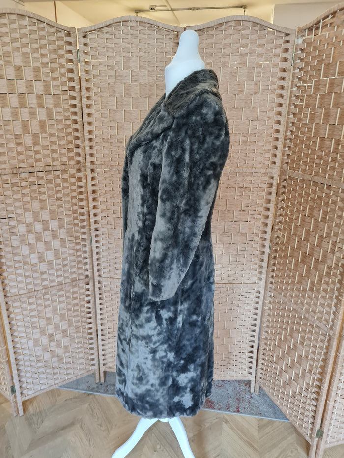 Coast Full Legth Mink Faux Fur Coat Size 14