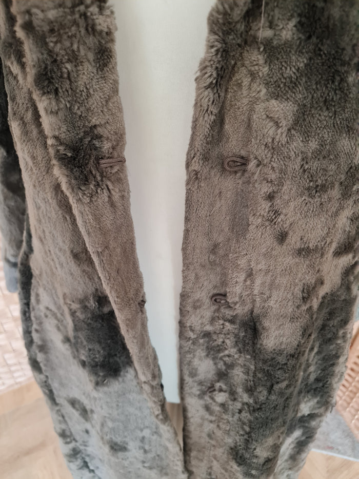 Coast Full Legth Mink Faux Fur Coat Size 14