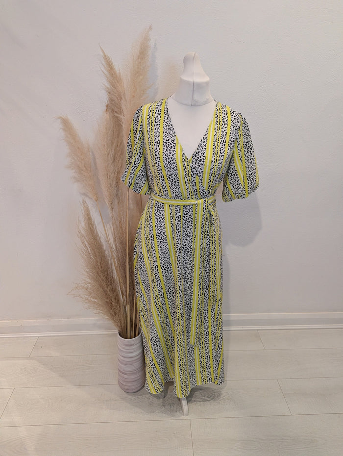 Coast Neon Animal Wrap Dress 12