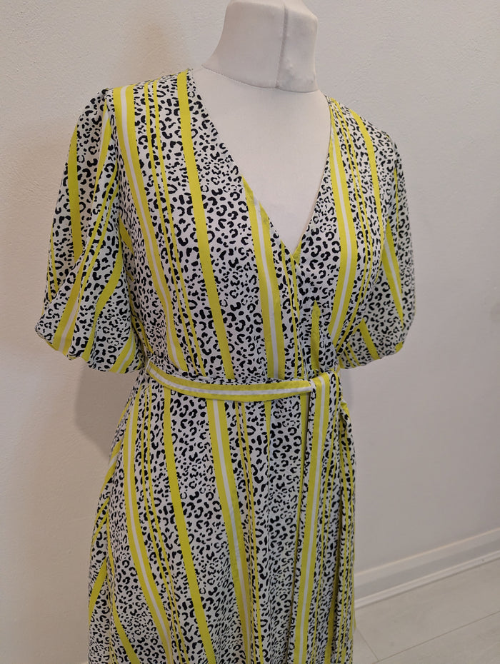 Coast Neon Animal Wrap Dress 12