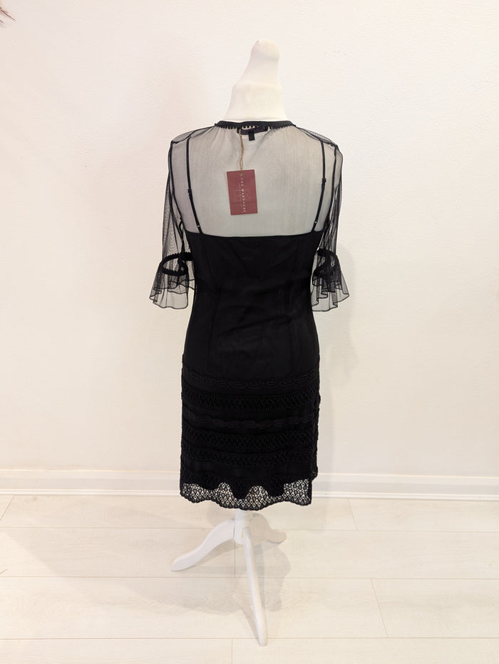 Coast Sheer Black Dress 14