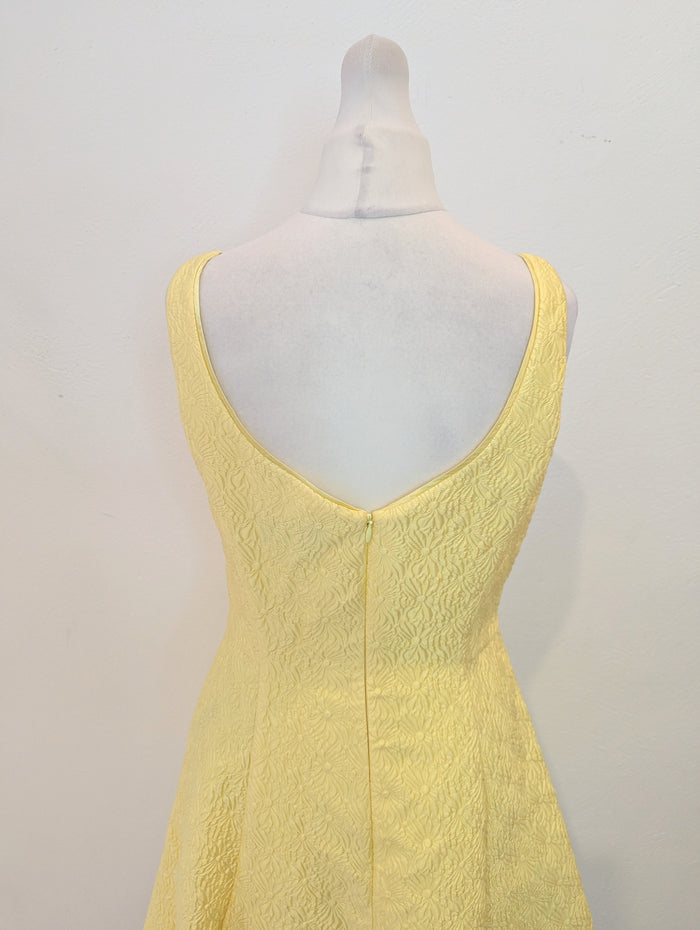 Coast Yellow Jacquard Dress 8 NWT RRP £95