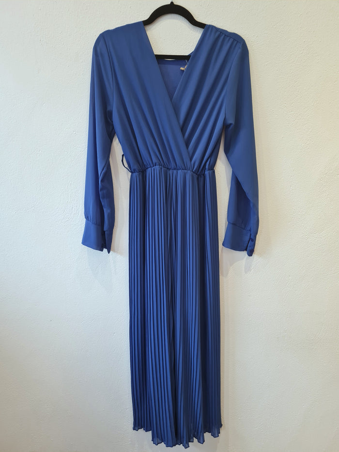Cobalt Pleated Jumpsuit M