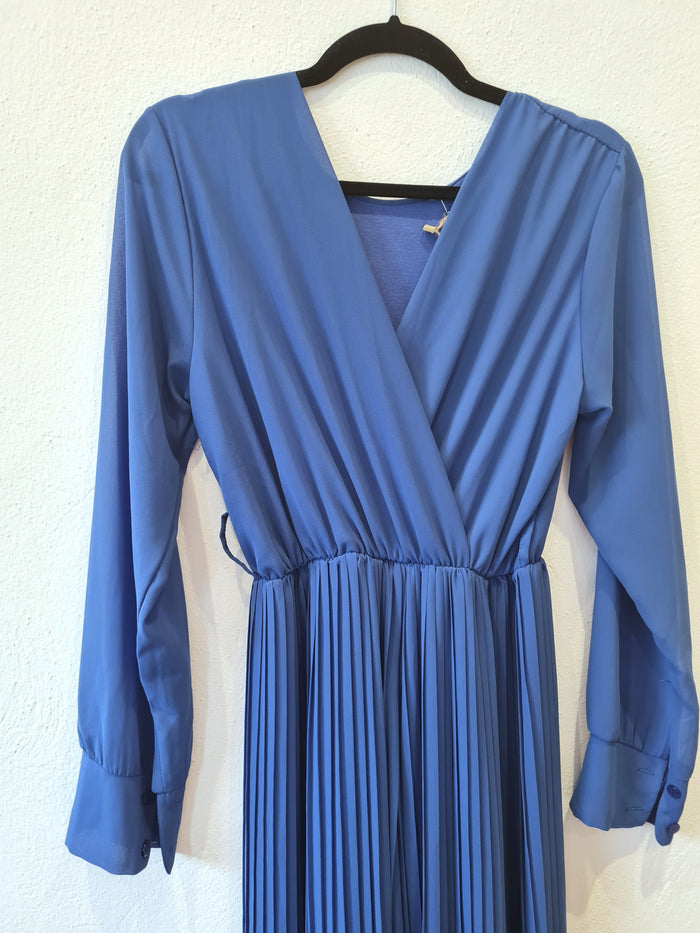 Cobalt Pleated Jumpsuit M