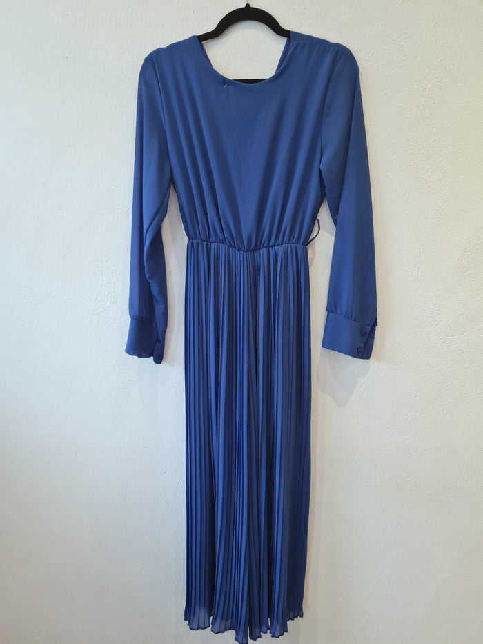 Cobalt Pleated Jumpsuit M