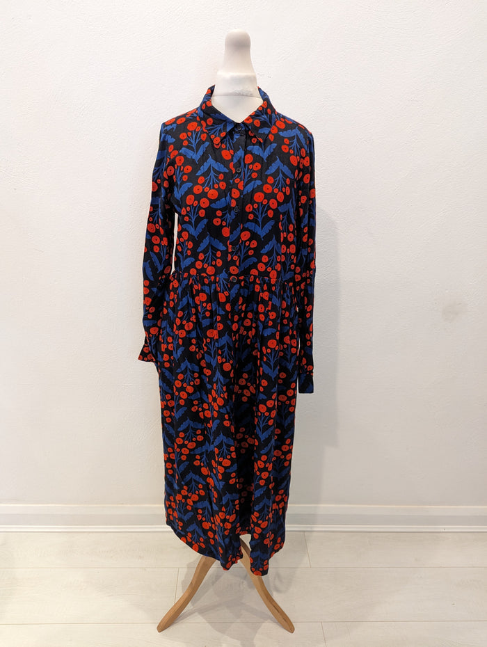 Compania Fantastica Blue Print Dress S