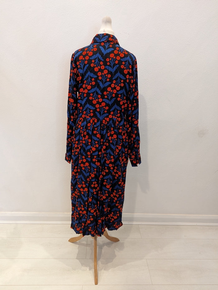 Compania Fantastica Blue Print Dress S