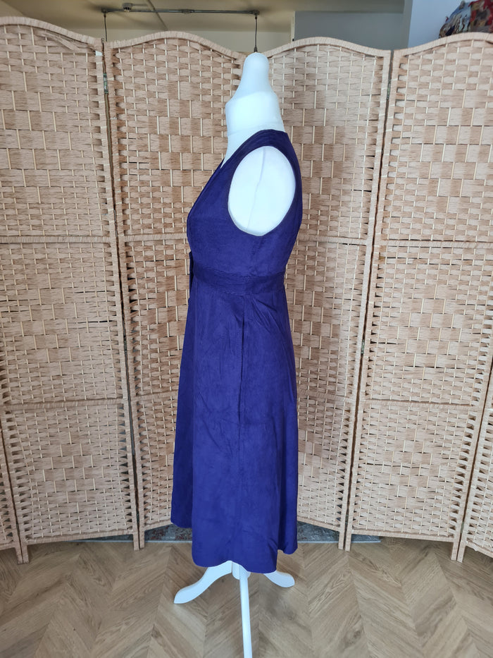 Compania Fantastica Purple Cord Dress M NWT