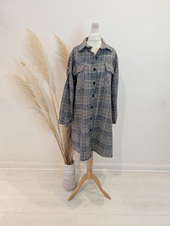 Copperose Checked Shacket S