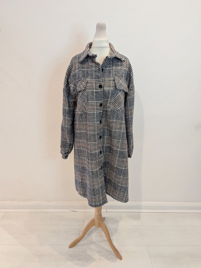 Copperose Checked Shacket S