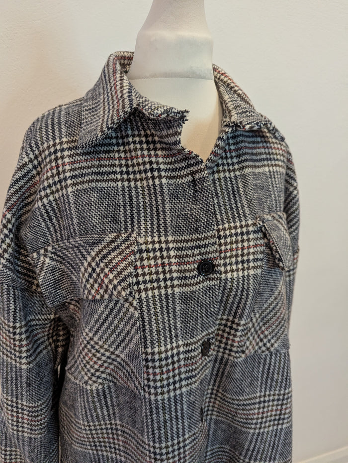 Copperose Checked Shacket S