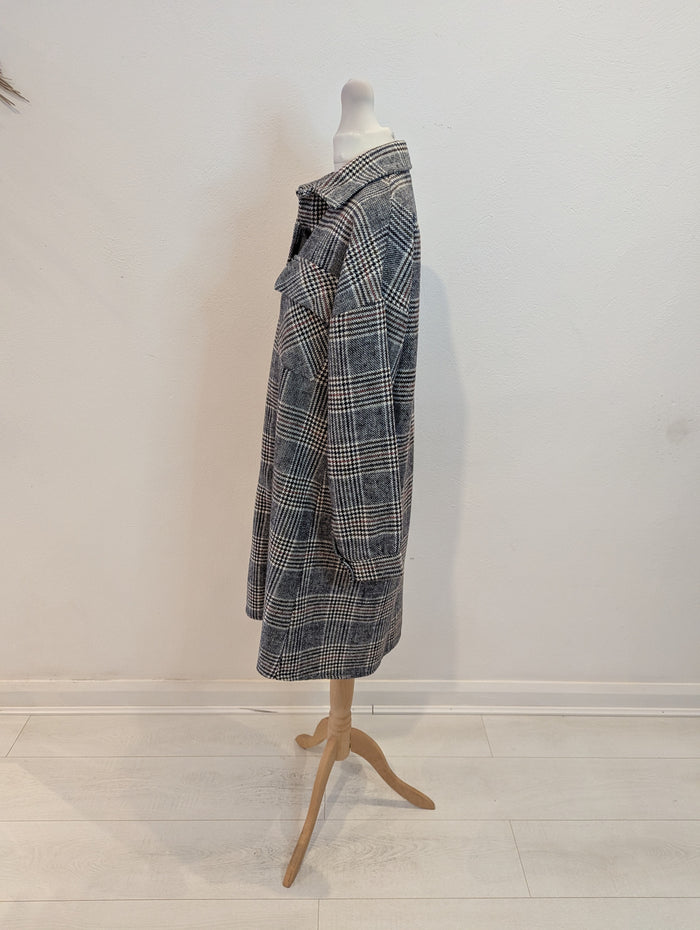 Copperose Checked Shacket S