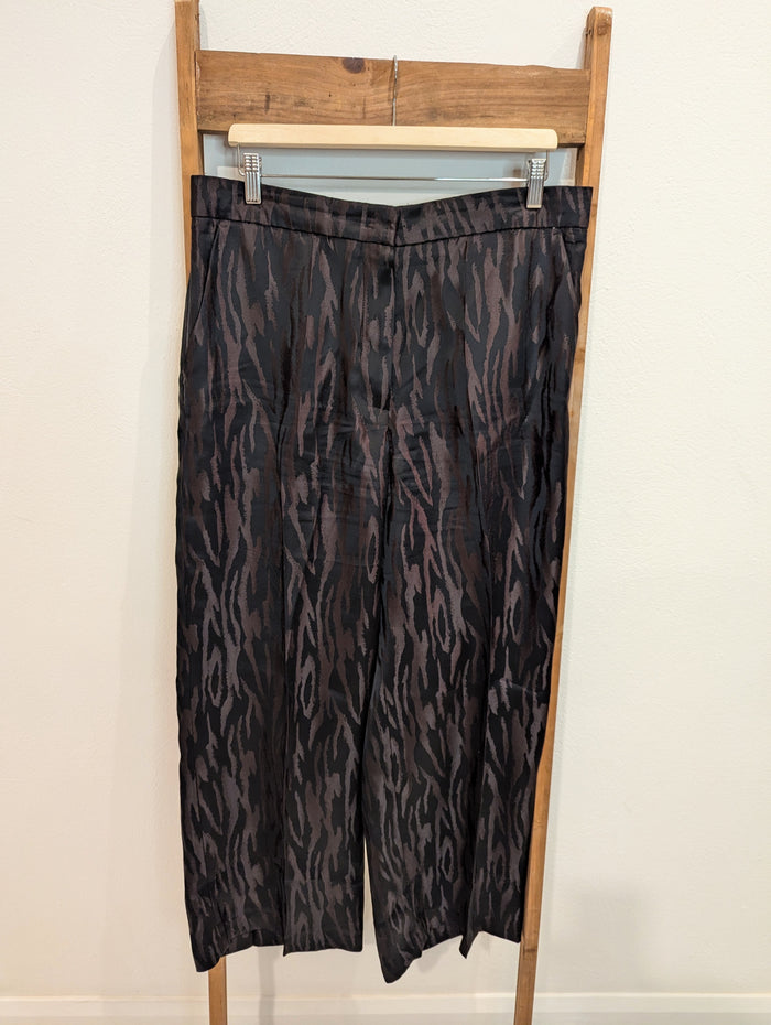 Cos Black Animal print trousers 44