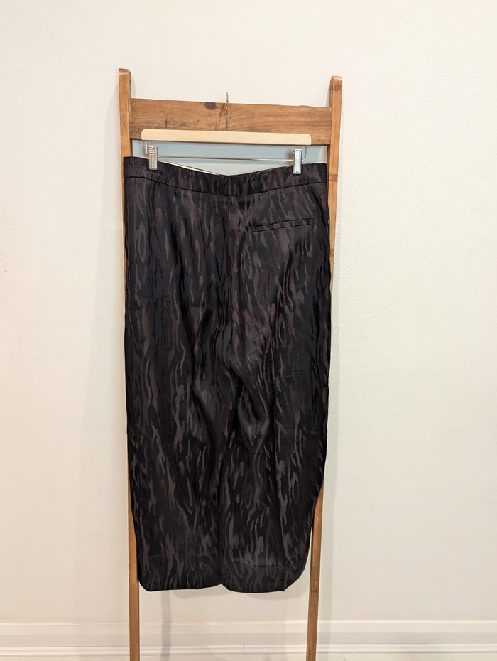 Cos Black Animal print trousers 44