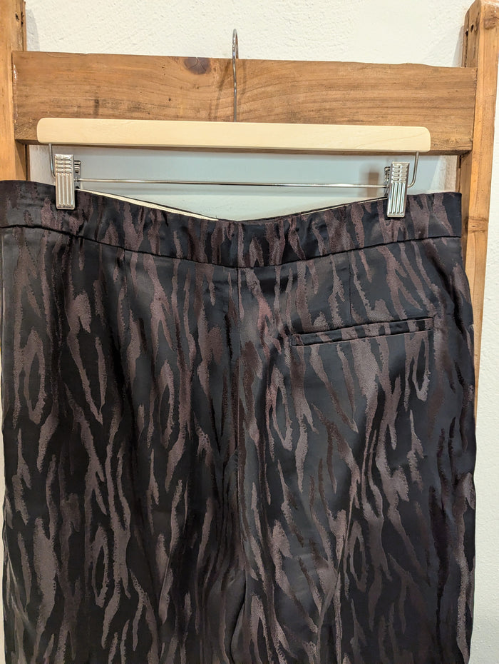 Cos Black Animal print trousers 44