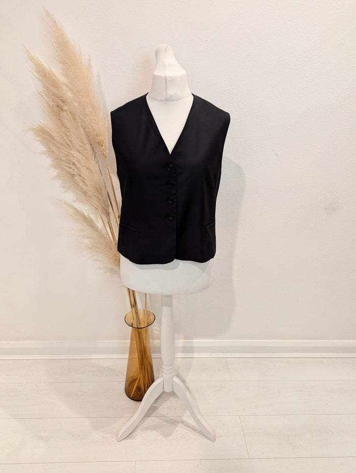 COS Black waistcoat 42
